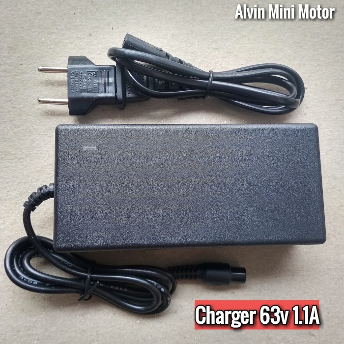 D01y Charger 63V 1.1A Ninebot Mini Pro Cas Casan Sparepart Lubang 3 Dan 4 - Lubang Pin 4 Ht50 1T