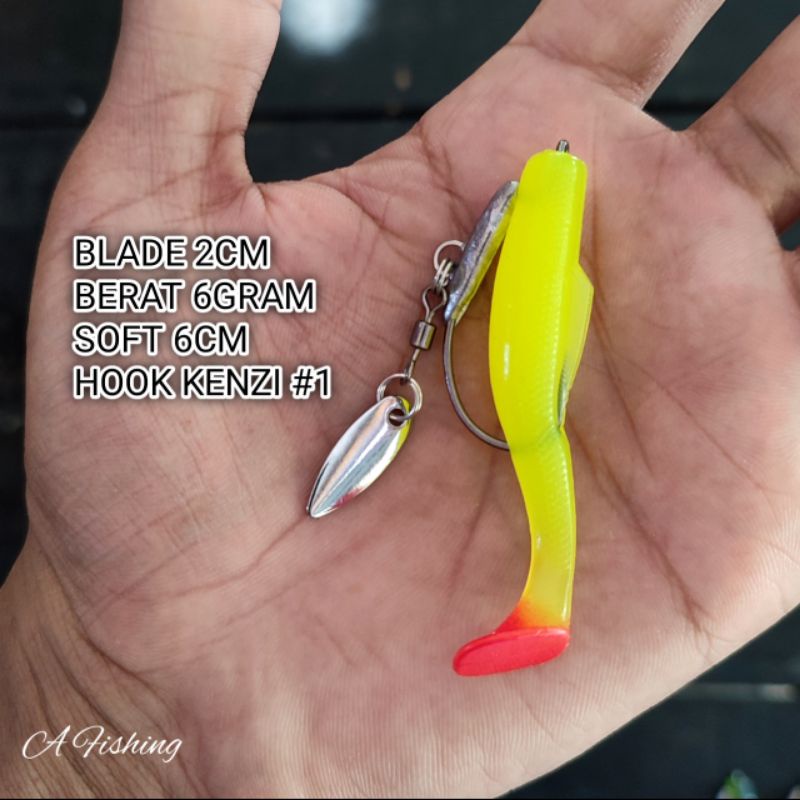 SOFT LURE 6CM PAKAI BLADE I A FISHING