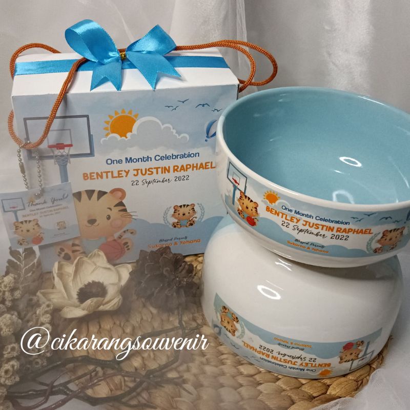Souvenir aqiqah/khitanan/souvenir mangkok/souvenir one month celebration/souvenir natal