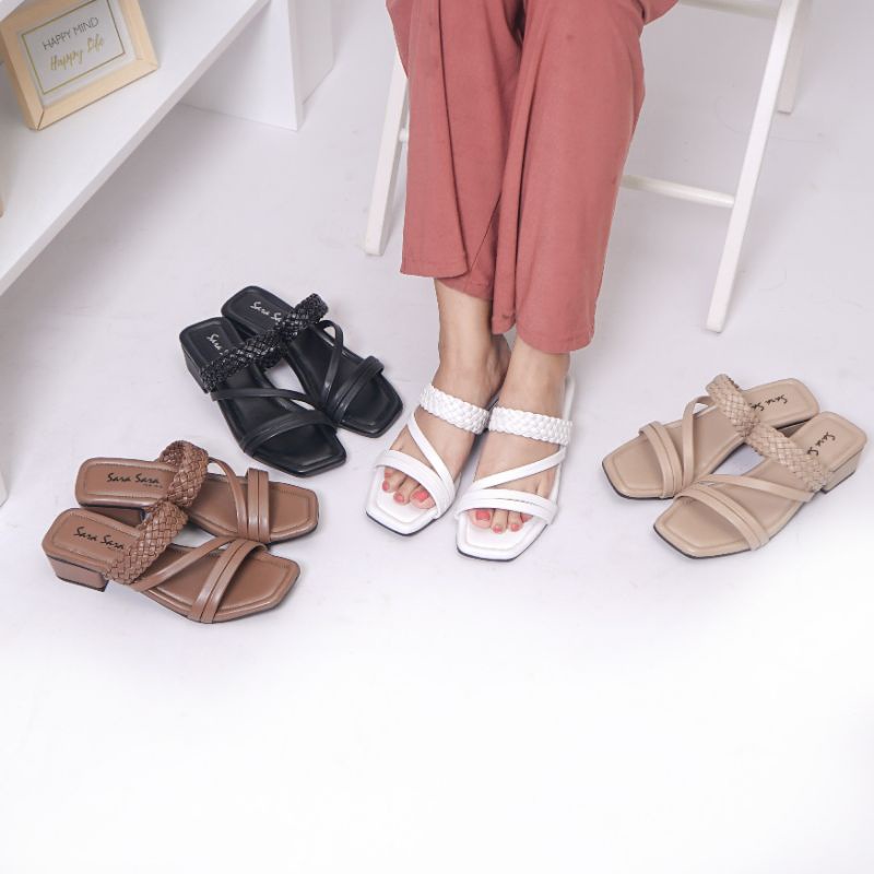 sara sara aline/sandal flat wanita sara sara aline