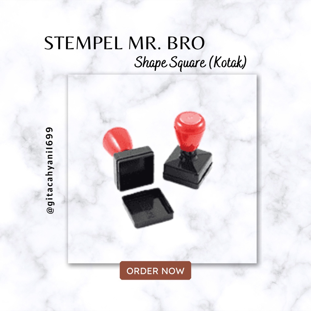 

GAGANG STEMPEL SQUARE / KOTAK OTOMATIS FLASH TANPA BANTALAN
