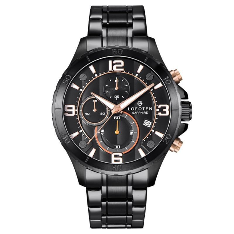 LOFOTEN 6502 JAM TANGAN PRIA LOFOTEN 6502 SAPPHIRE ORIGINAL BLACK