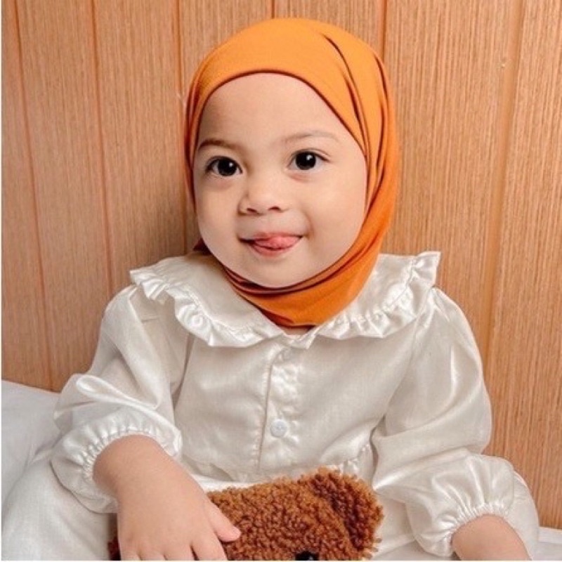 Hijab Anak 1-6 Tahun Segitiga Instant Jersey Premium