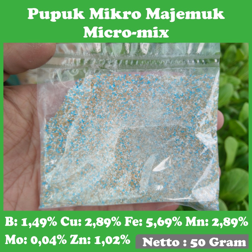 Pupuk Mikro Majemuk Micromix 50 gram, Pupuk Mikro Lengkap