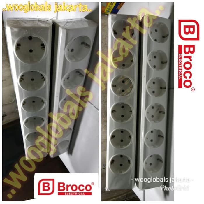 Jual STOPKONTAK TERMINAL COLOKAN KUNING ARDE BROCO 6 LOBANG ORIGINAL SNI Diskon
