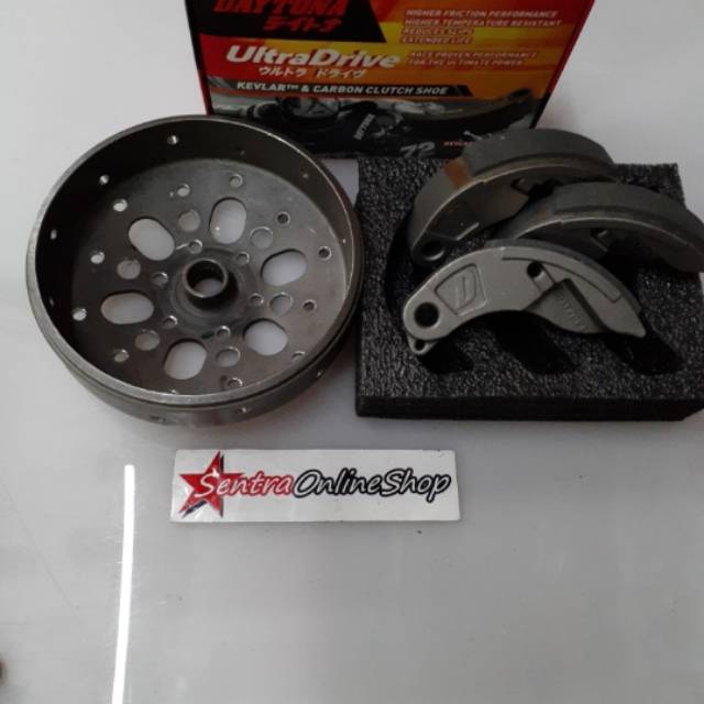 Mangkok ganda aerox 155 anti gredek paket kampas ganda daytona