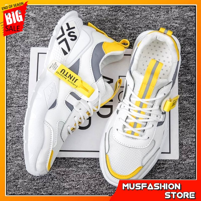 Sepatu Spatu Sneakers Jintu Pria Original Murah