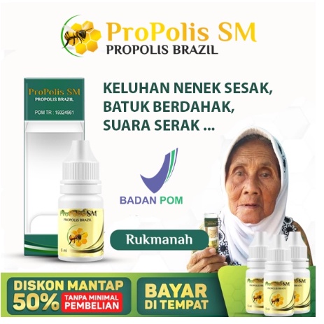 Propolis SM Brazil Brazilian 100% Herbal Asli Ori Ogirinal Untuk Obat Anosmia Benjolan Telinga Sakit Gigi Cantengan Gatal Hidung