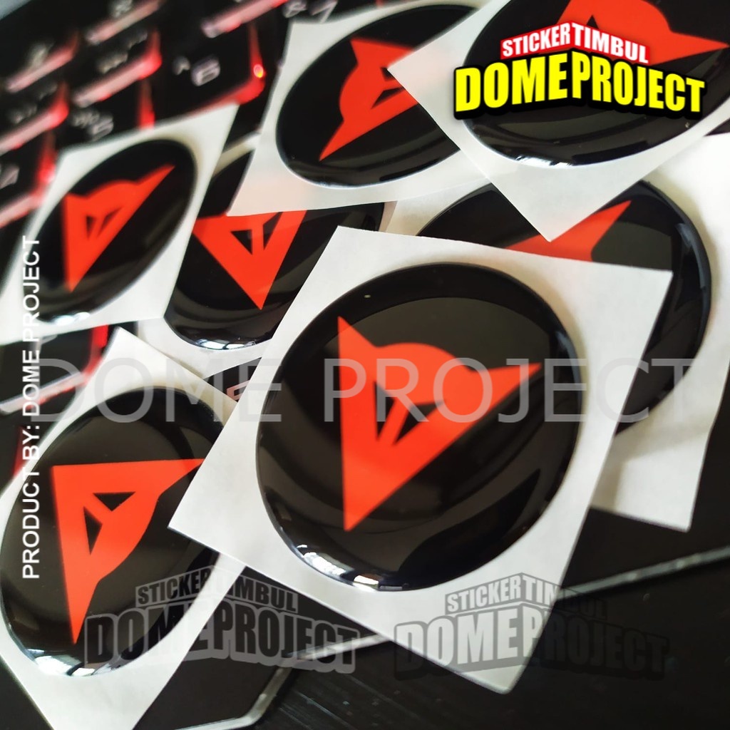 STIKER MOTOR EMBLEM 3D LOGO DAINESE KALIPER REM AKSESORIS YAMAHA HONDA SUZUZI KAWASAKI AESTHETIC KEREN