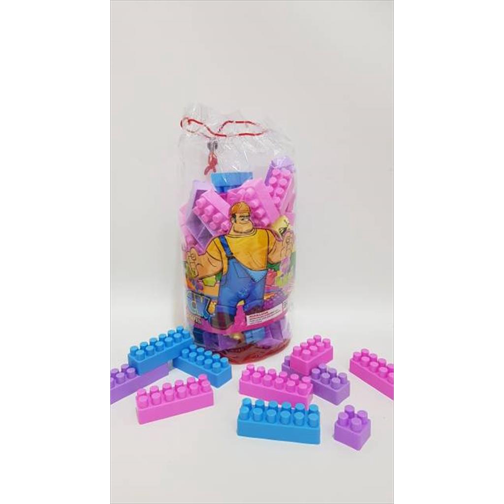[ONGKIR 1 KG]( ISI 136 PC )  Sekawantoys Mainan Edukasi Anak  Puzzle Mr Block   Mainan Balok Besar Anak Balita Edukasi Isi: 106, 136, 266, 206, 236