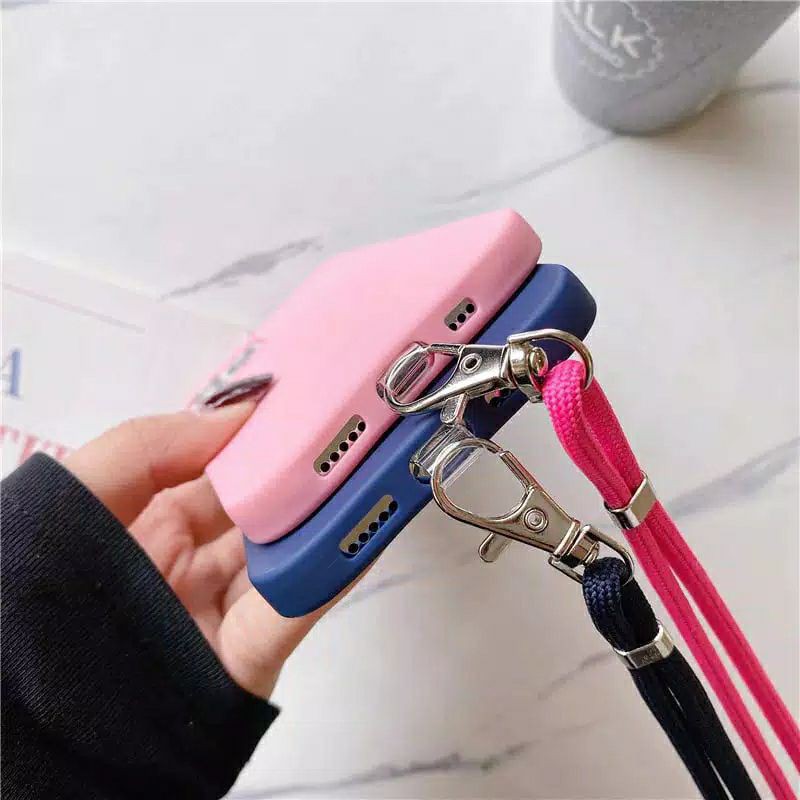 TALI HP GANTUNGAN SMARTPHONE BRAND TALI LEHER (Talinya kuat dan tidak sakit di leher)