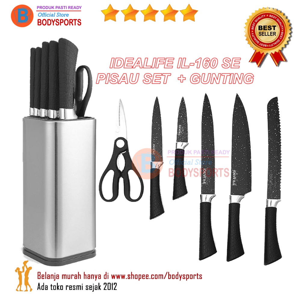 PISAU IL 160SE Knife set terlengkap idealife | Shopee Indonesia