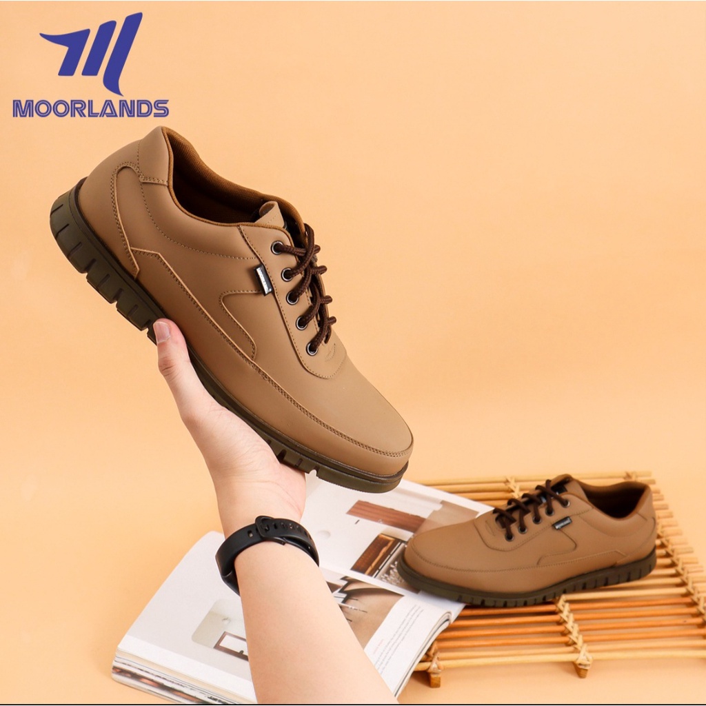 MOORLANDS Original Sepatu Sneakers Kasual Pria Sepatu Formal Sepatu Santai Sepatu Kerja Kantor COD