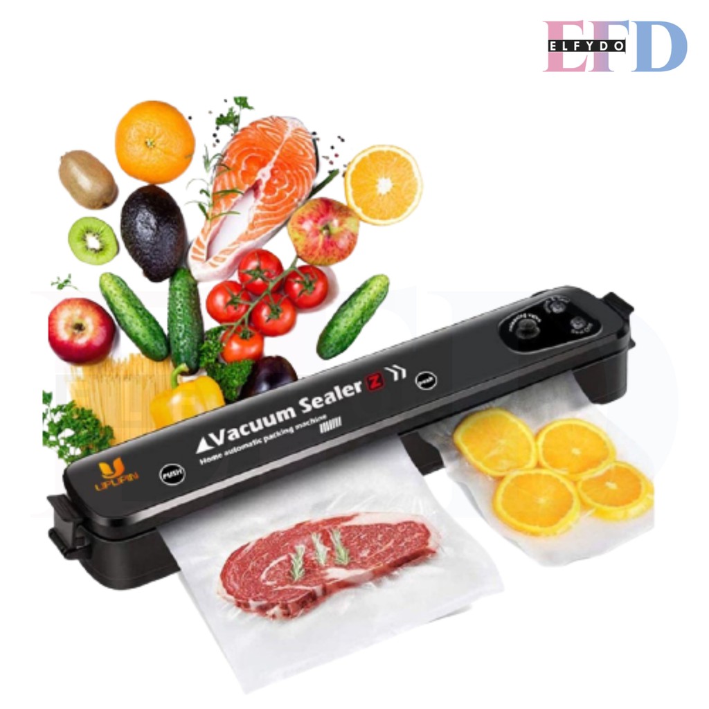 ELFYDO HL0234 Mesin Vakum Plastik Pembungkus Makanan Kering dan Basah Portabel Mesin Vacuum Sealer Makanan