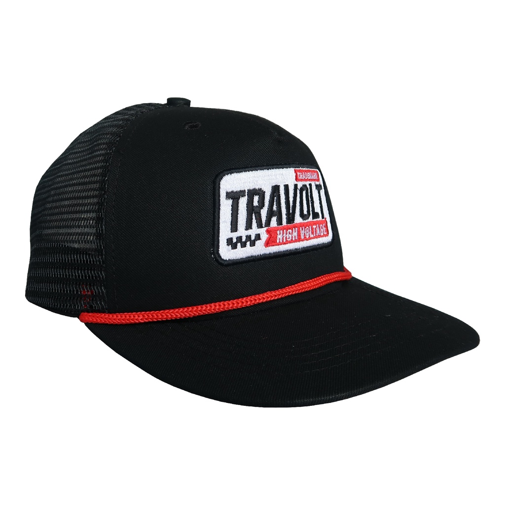 Trucker Hat - Travolt - Racer - Hitam - Black - Topi Jaring - Hat