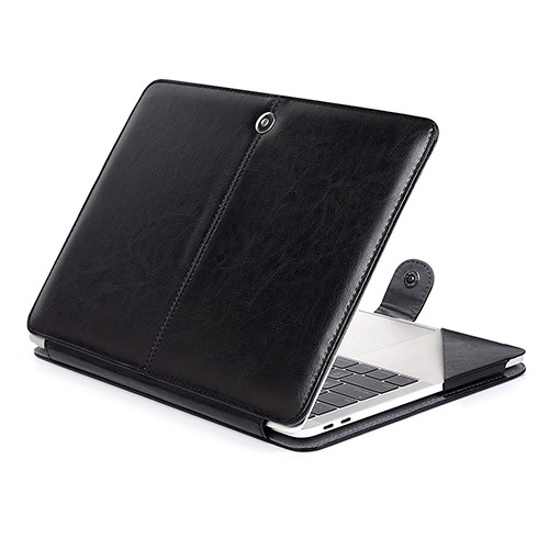Leather Folio Flip Case Casing Cover Macbook Pro M1 Pro Max 14.2 2021