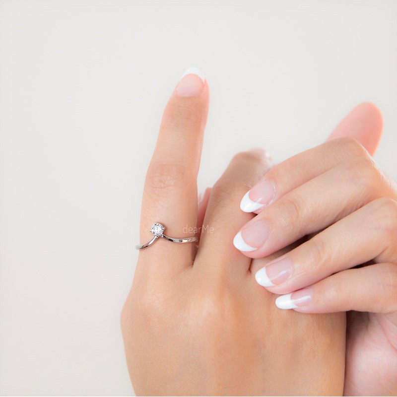 Grosir (SSC) Dear Me - Jasmine Ring 925 Sterling Silver Zirconium Crystal Cincin Wanita S925 Lapis