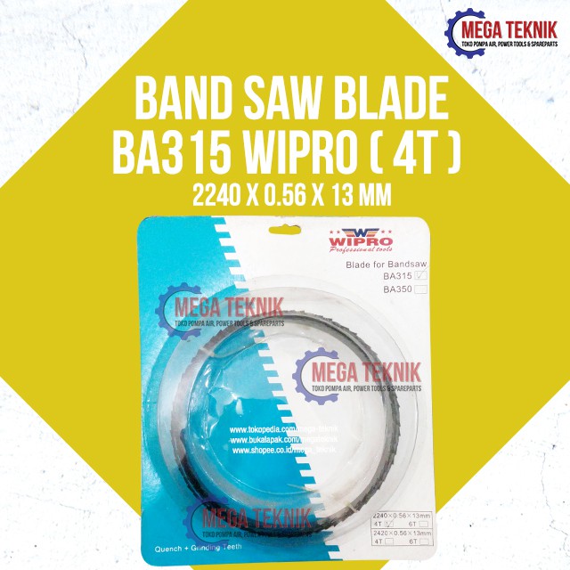 Band Saw Blade Wipro 4T Mata Graji Gergaji Mesin