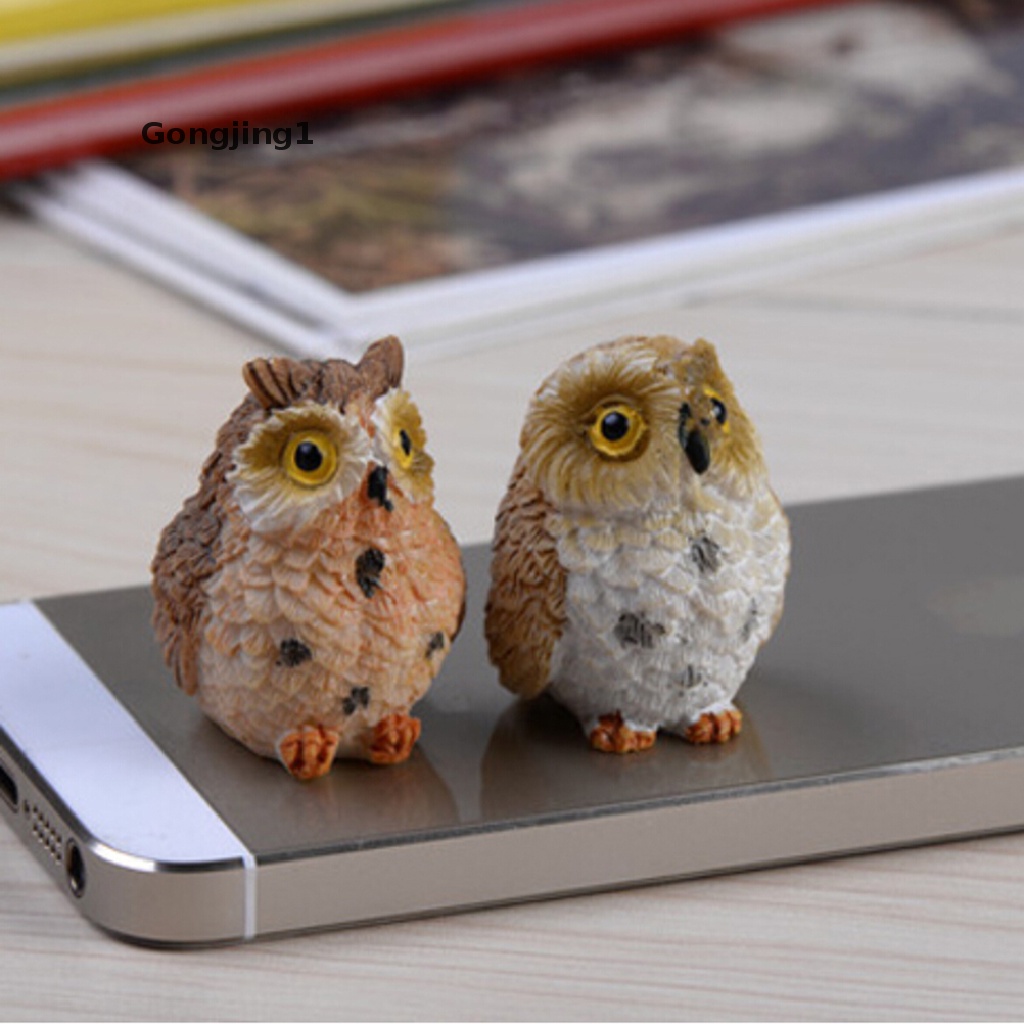 Gongjing1 Miniatur Burung Hantu Untuk Dekorasi Taman Minifairy Gardenterrariumkerajinan Diy