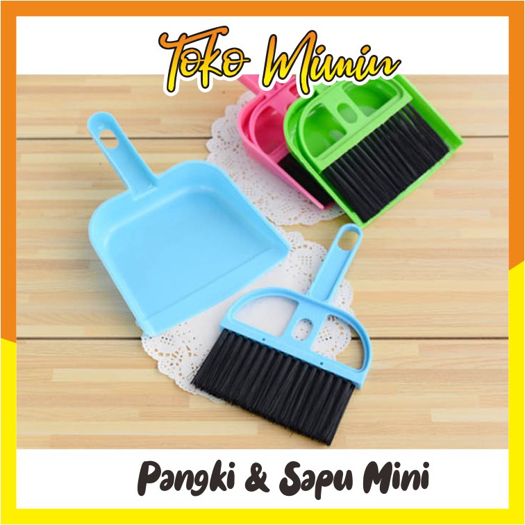 Jual Alat Kebersihan Pengki Dan Sapu Mini Set / Serok Mini | Shopee ...