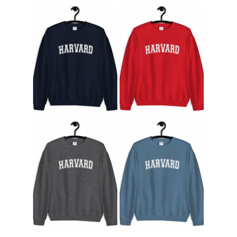 S - XXXXXL(6XL) Sweater HARVARD University BIGSIZE OVERSIZE USA College Classic Unisex Crewneck Fleece Premium jumbo