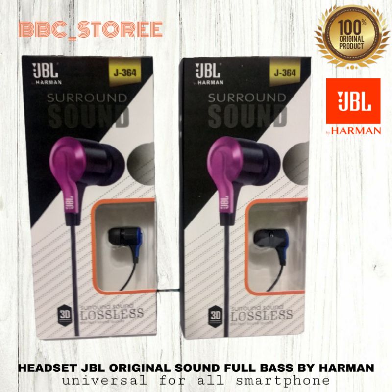 Headset Earphone Handsfree JBL Sound Full Bass Original 100%