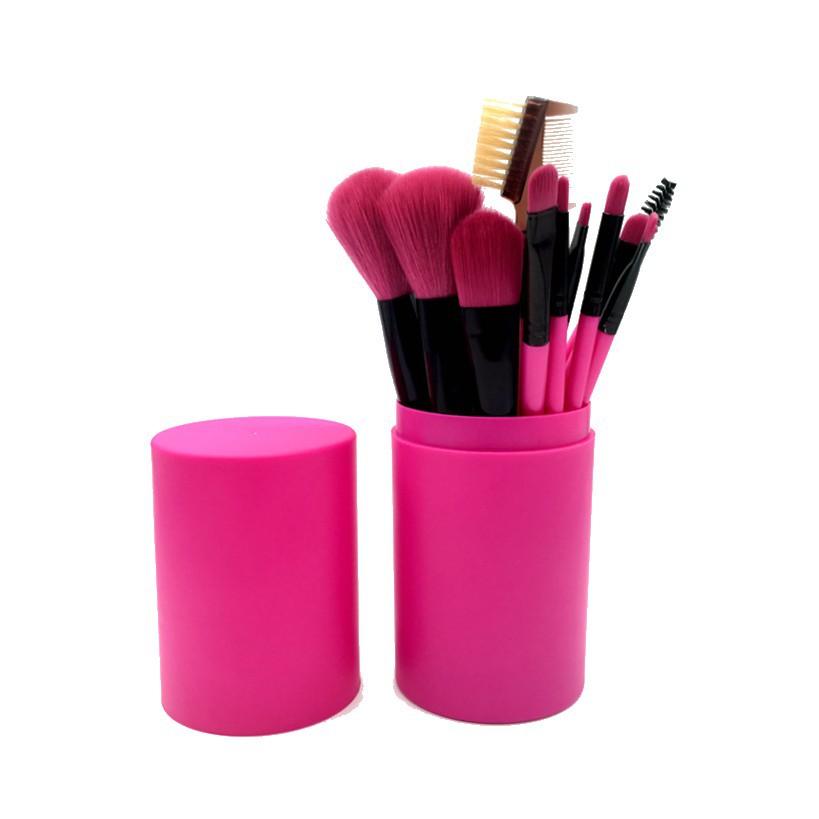 MARKAS Kuas Tabung 10 Pcs Kuas Maker Set Brush Make up Alat Makeup