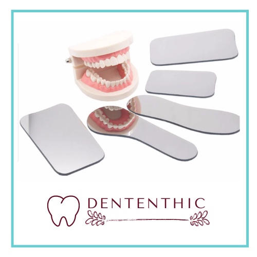 Dental intraoral mirror / kaca mulut intra oral doubleside photograph doubleside / reflector
