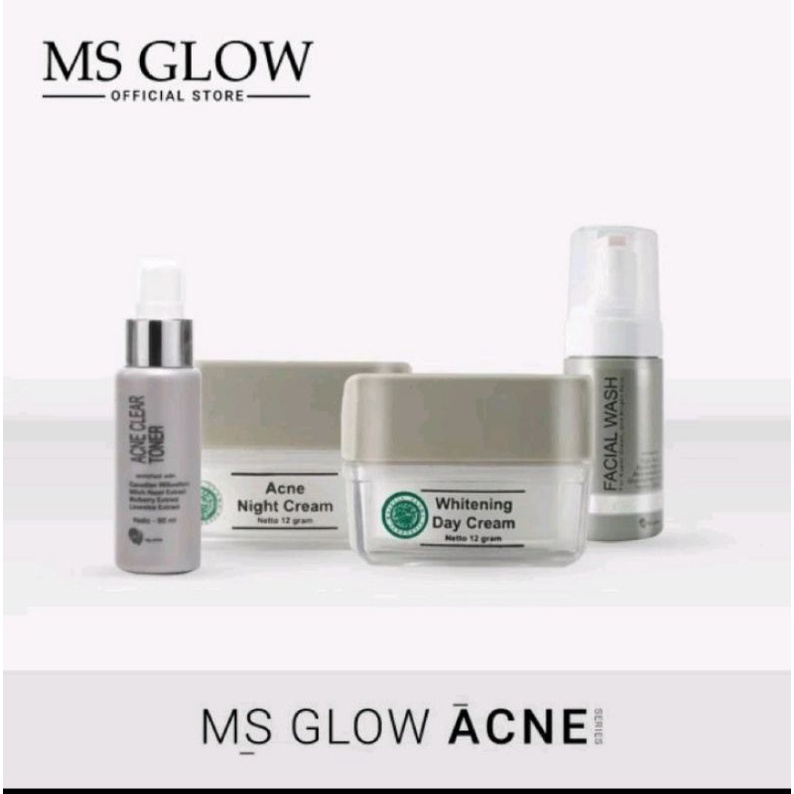 (Promo untuk 5 orang pembeli pertama)MS GLow Jatim, MS Glow Acne 1 paket