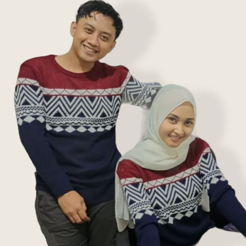 SN - Sweater Rajut Columbus tribal navy