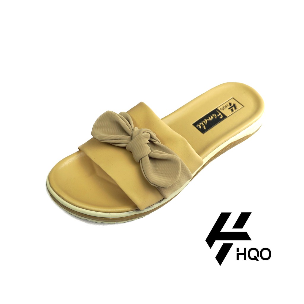 HQo Sandal Selop Wanita Terbaru Murah Ada Pita Lucu Bahan Lembut Kualitas Premium - Kode Amira