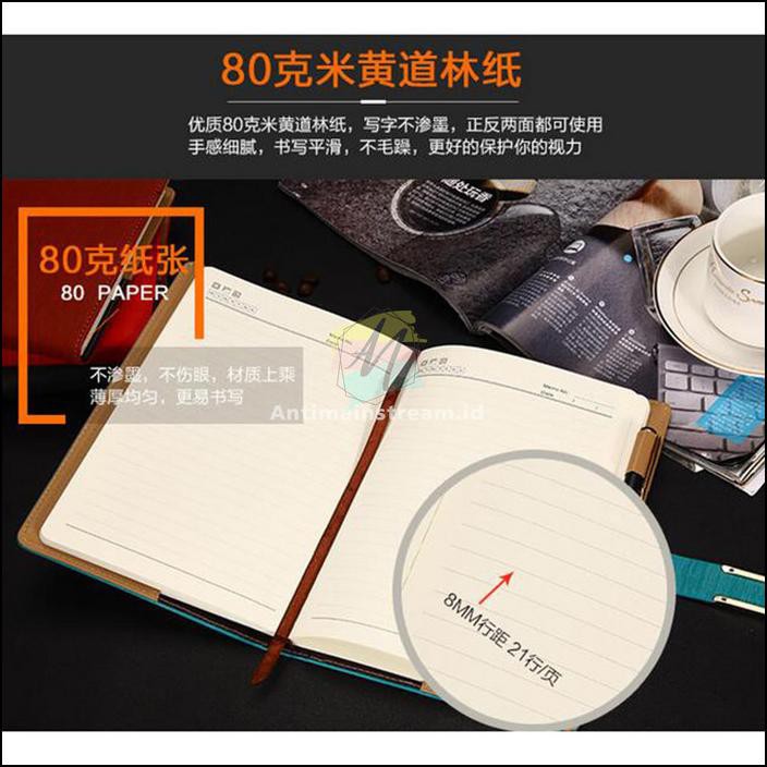 

NOTEBOOK AGENDA KULIT UKURAN A5 | BUKU CATATAN KERJA COVER KULIT A5