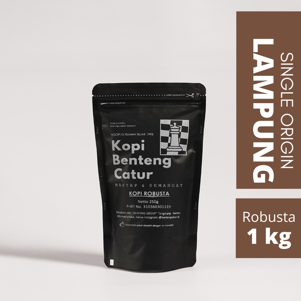 

Benteng Catur Kopi Robusta Lampung 1Kg untuk Kopi Susu