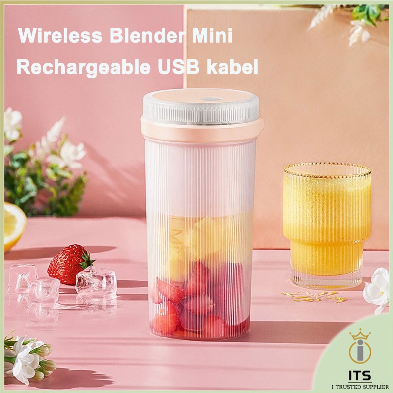 Blender Jus Portable Mini Rechargeable USB 1200mh Electric Grinder Kapasitas Besar Juicer Jus Segera Smoothie Blender Cup Mixer Cup Makter Milkshake