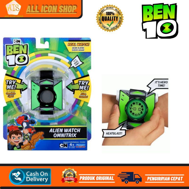 Jam tangan Ben 10 Alien Watch Omnitrix Original Playmates toys - Mainan anak jam tangan Ben 10
