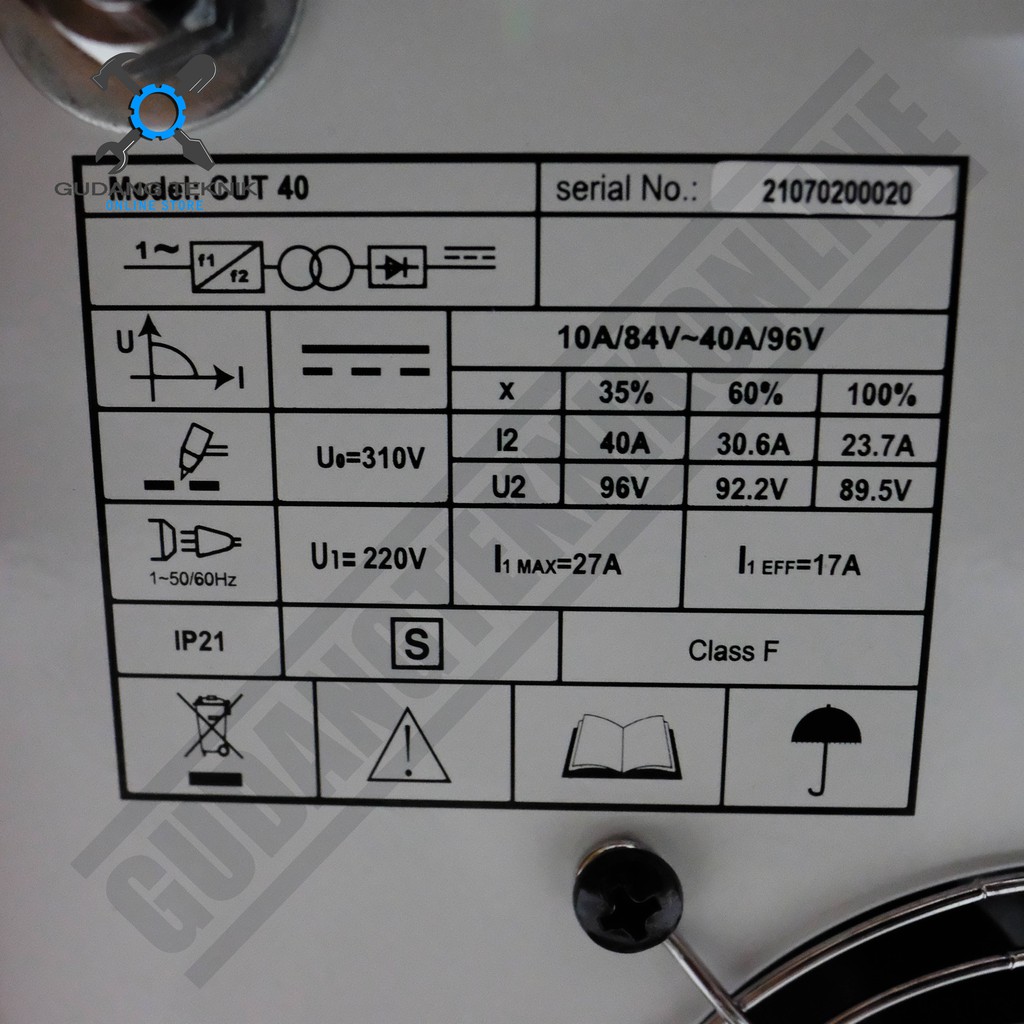 DAIDEN CUT 40 / Mesin Las Potong Daiden Cut40 - Cutting Plasma Daiden Cut 40