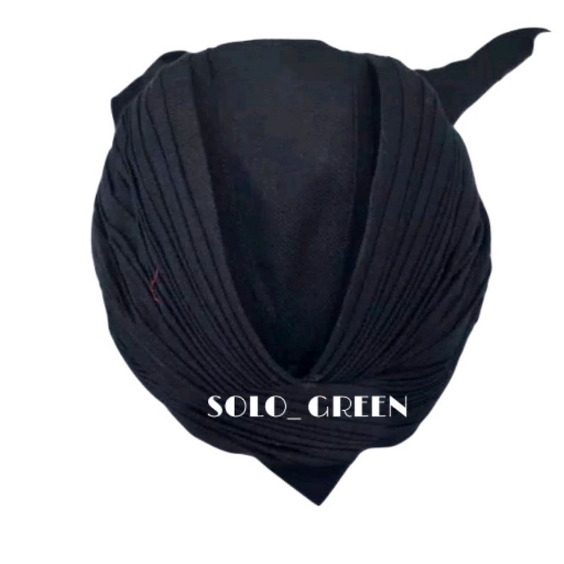 Blangkon Lipat Hitam Polos - Blangkon Jogja lipat - Blangkon Lipat Jogja