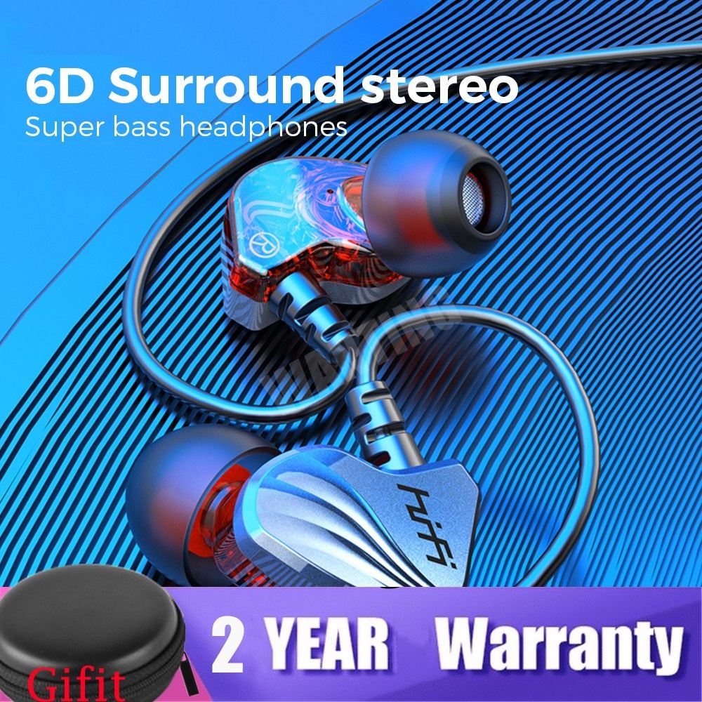 Headset Gaming Sport Music 6D Surround Stereo Bass Hifi dengan Mic Earphone/EARPHONE GAMING 6D