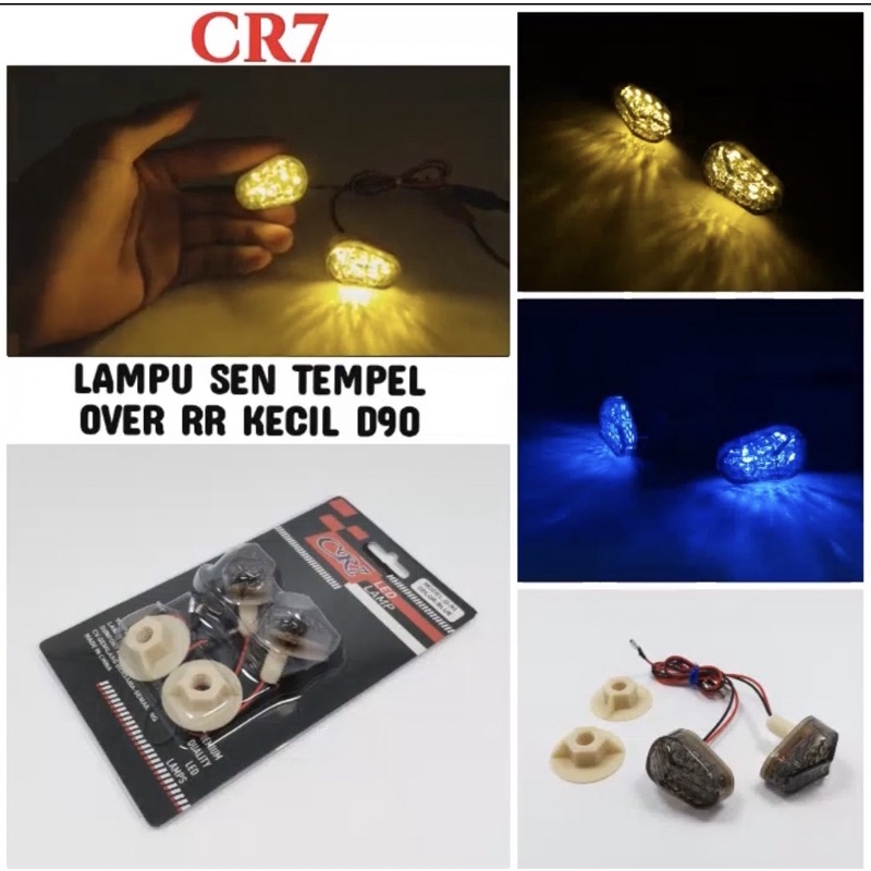 Sen Tempel Led Lampu Sein Tempel Model Oval Merk Protaper Original 100% Mini Universal R15,Cbr150r,Gsx,Ninja,R25 Dll