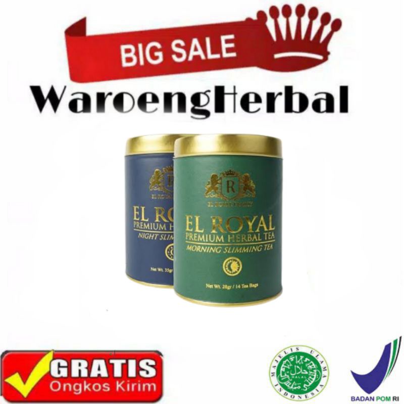 ORIGINAL 1 Paket El Royal Premium Herbal Tea - Teh Herbal Untuk Kesehatan Melancarkan Pencernaan