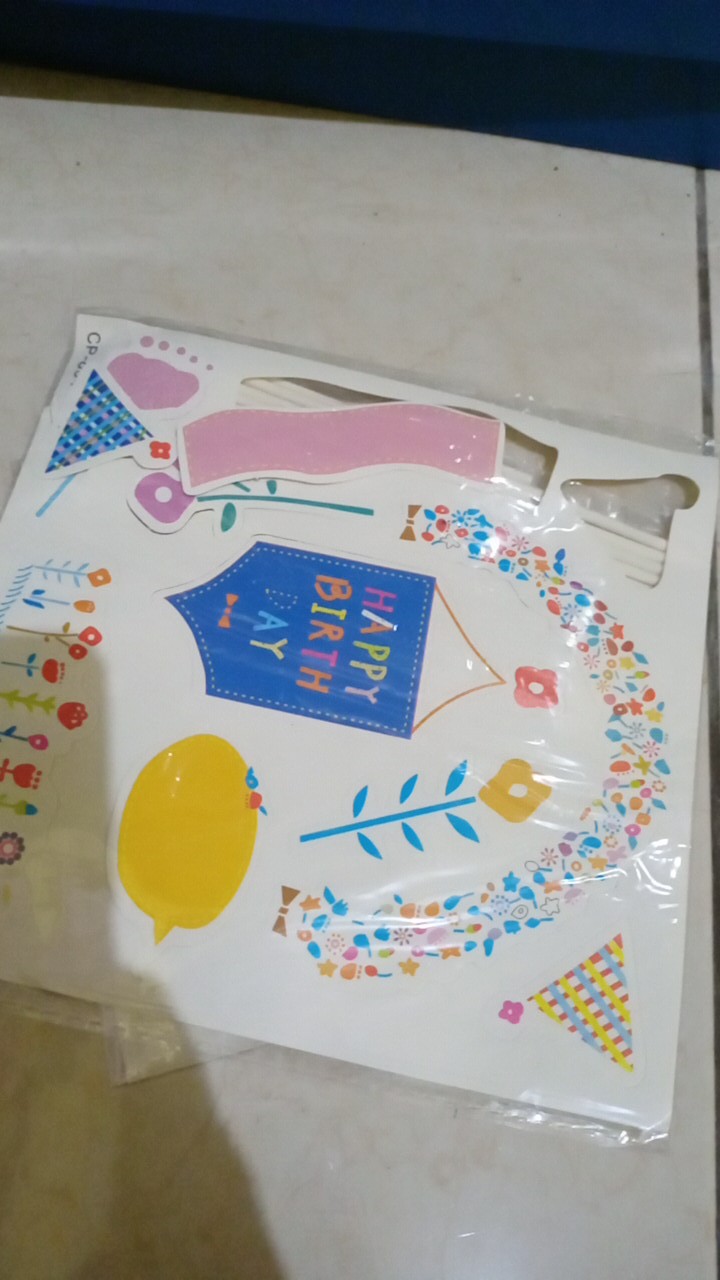 Cake Topper Happy Birthday Paper Mix Set