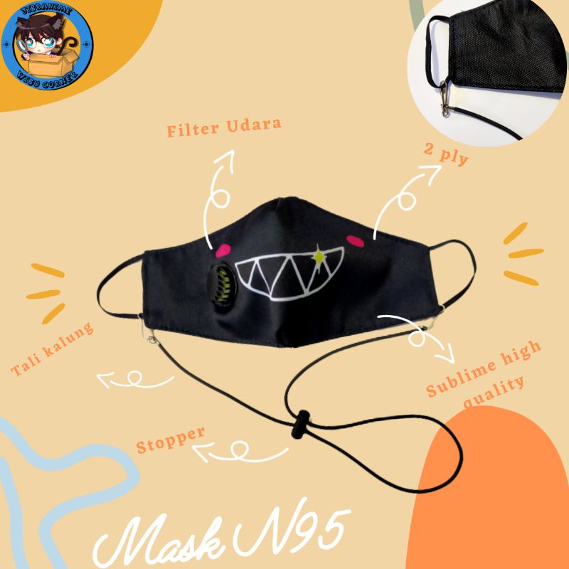 mask/masker anime/masker kain motor emoji