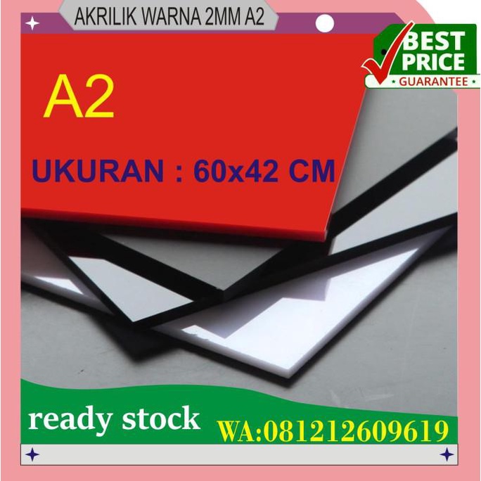

ACRYLIC WARNA LEMBARAN 3MM A2 42X60CM - BENING