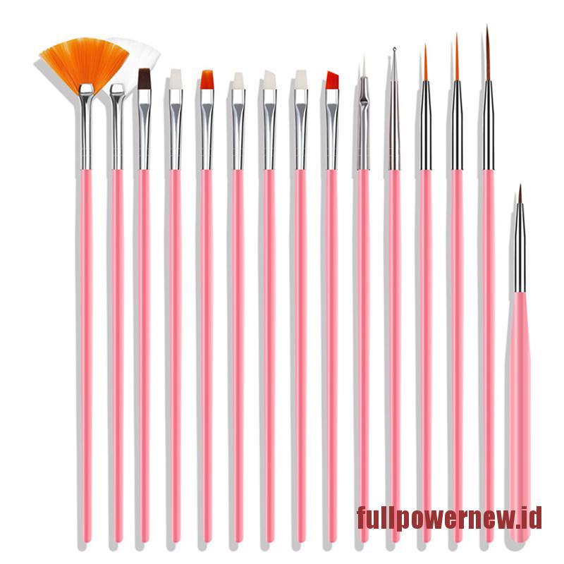 【COD】Nail Brush For Manicure Gel Brush For Nail Art 15Pcs/Set Nail Brush Gel Brush