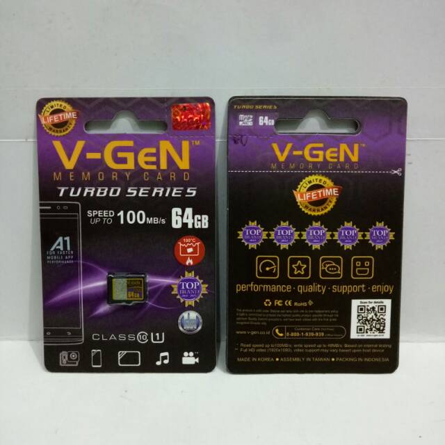 Memory Card Vgen 64gb Class 10 Turbo