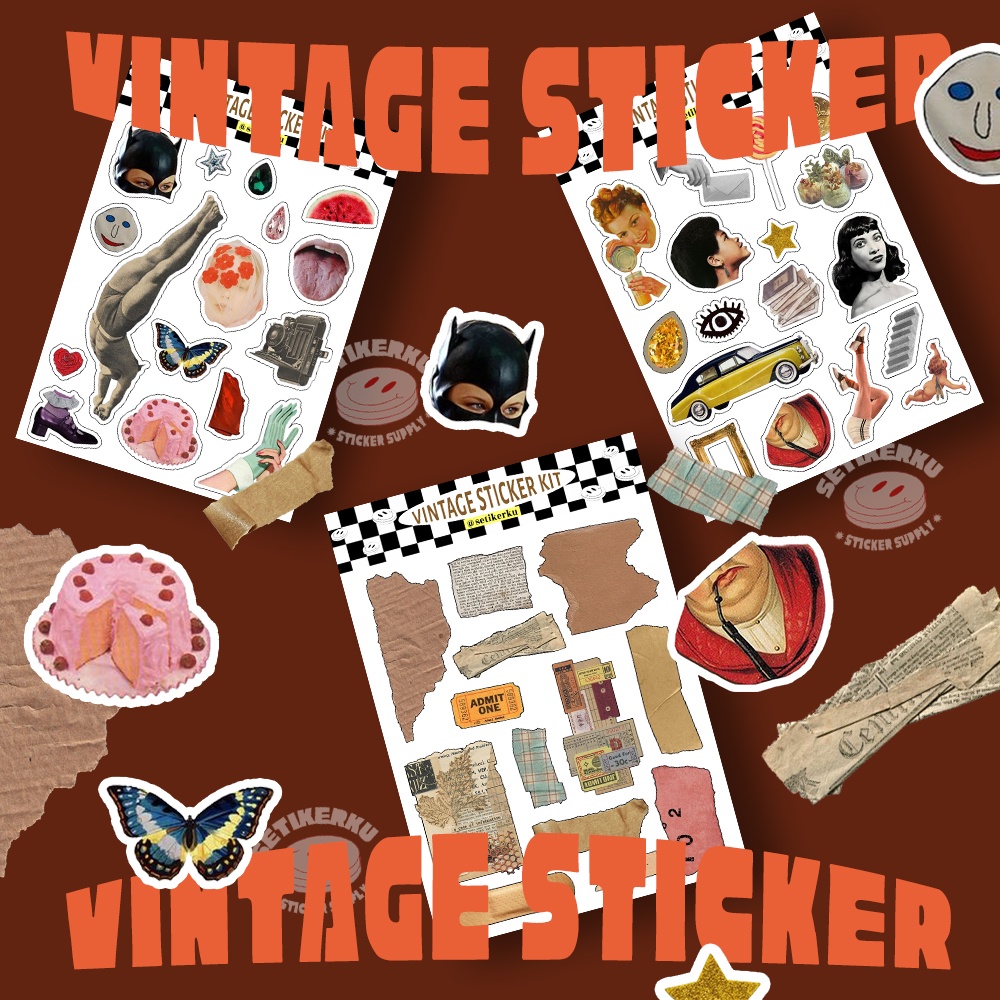 

Vintage Sticker Pack A6