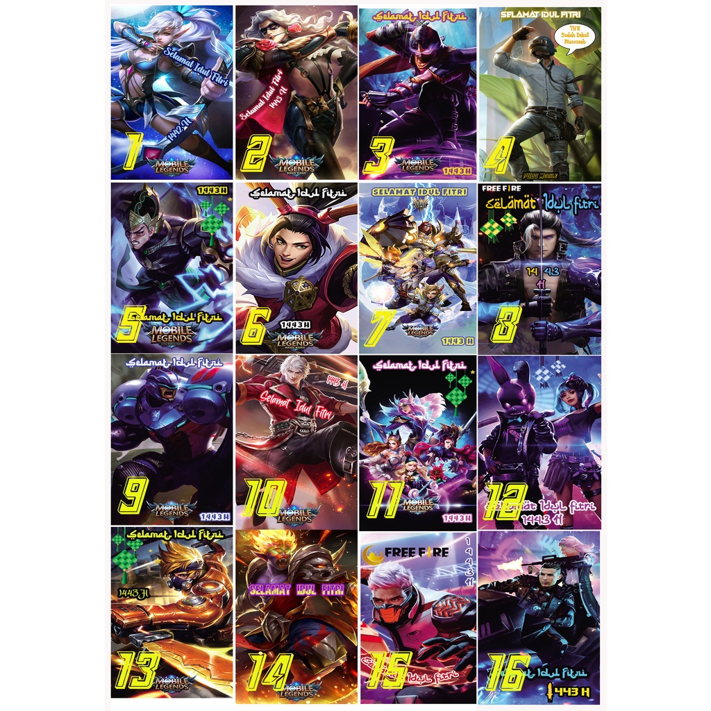 

Amplop Lebaran / Amplop Karakter / Amplop Murah / Amplop Angpau/ Mobile Legend / PUBG / Free Fire