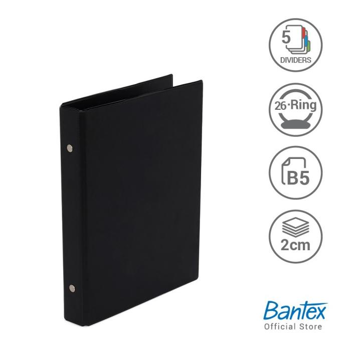 

BISA BAYAR DITEMPAT Bantex Multiring Binder 26 Ring 25mm B5 Black #1326 10 MURAH Kode 949
