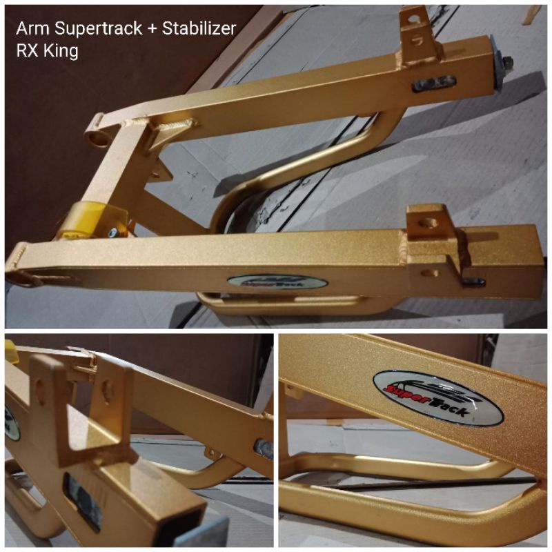 Swing Arm Supertrack Variasi Motor RX KING + Stabilizer Bawah
