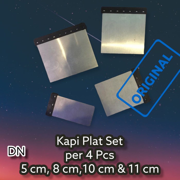 Kapi Plat Set 4 pcs / Kape Plat / Putty Scraper Set / Kape Dempul